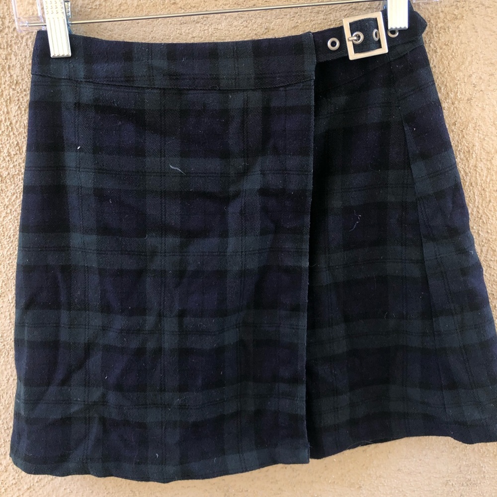 John galt Emerson navy/green skirt